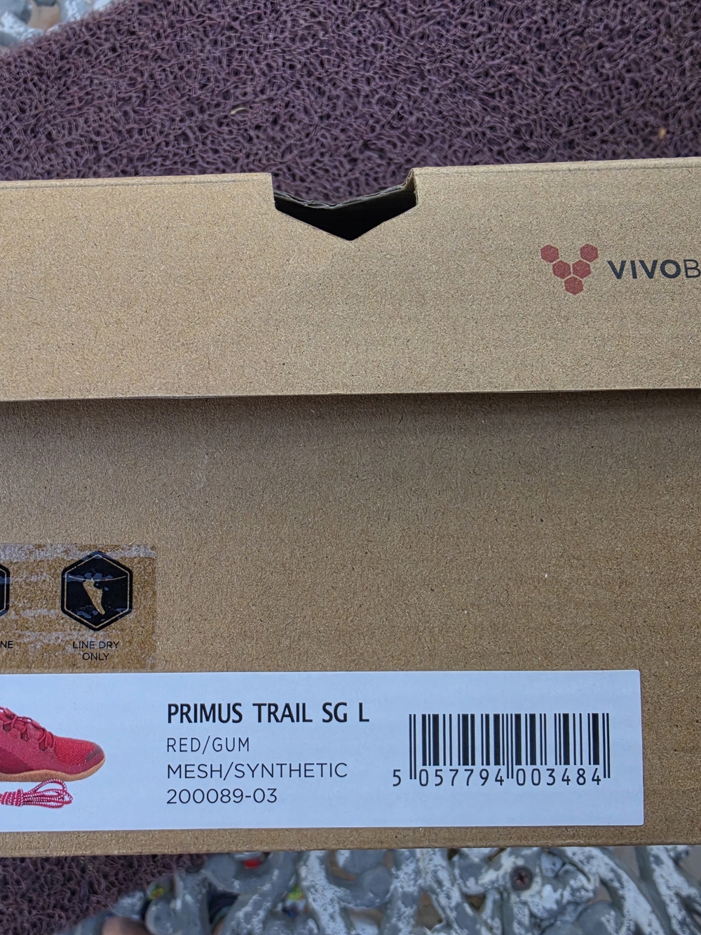 Vivo BAREFOOT Women size 38EU  8 US Red Athletic Slip-On Sneakers - Picture 4 of 5